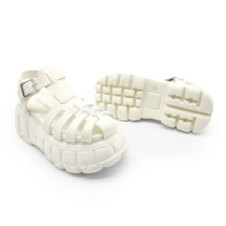 Miu-Miu Sandals Platform White