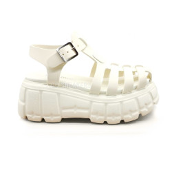 Miu-Miu Sandals Platform White