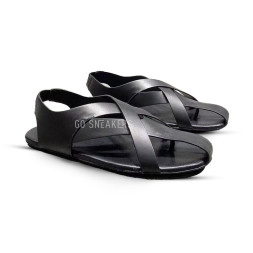 The Row Sandals Leather Black 