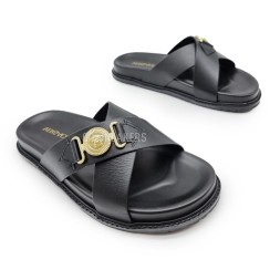 Versace Flip-flops Leather X Black