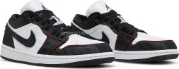 Женские кроссовки Nike Wmns Air Jordan 1 Low SE Utility 'White Black Red'