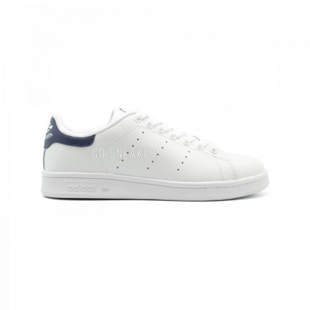 Женские кроссовки Adidas Stan Smith Leather White-Navy