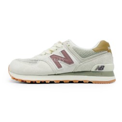 New Balance 574 Woman Suede White