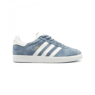 Низкие кроссовки Adidas Gazelle Indoor Blue Fusion Gum (Голубой) Унисекс