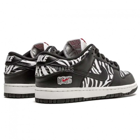 Унисекс кроссовки Nike x Quartersnacks SB Dunk Low Zebra