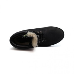 Женские ботинки с мехом Timberland Black