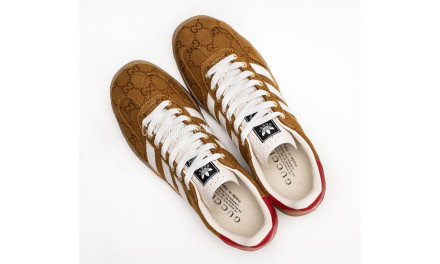 Унисекс кеды Adidas x Gucci Gazelle GG Monogram