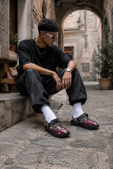 Унисекс сабо Crocs All-Terrain Atlas Clog Red Black