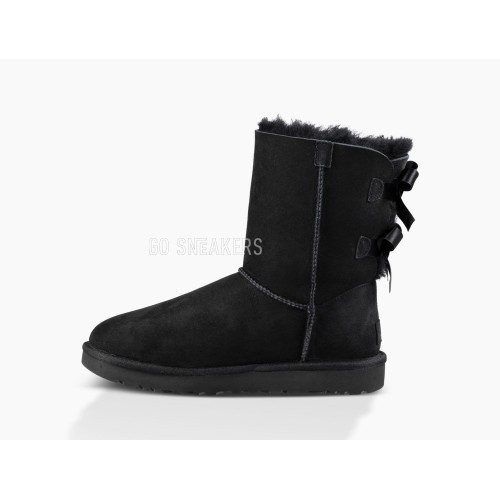 Женские угги с бантиками Bailey Bow II Black