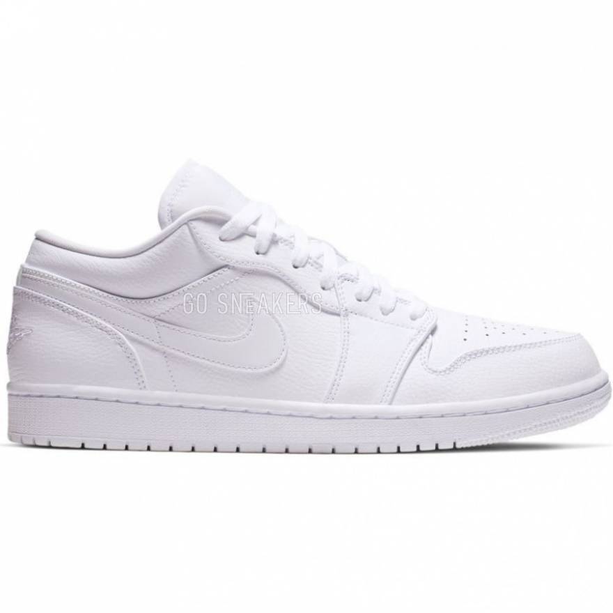 air jordan 1 low white men's