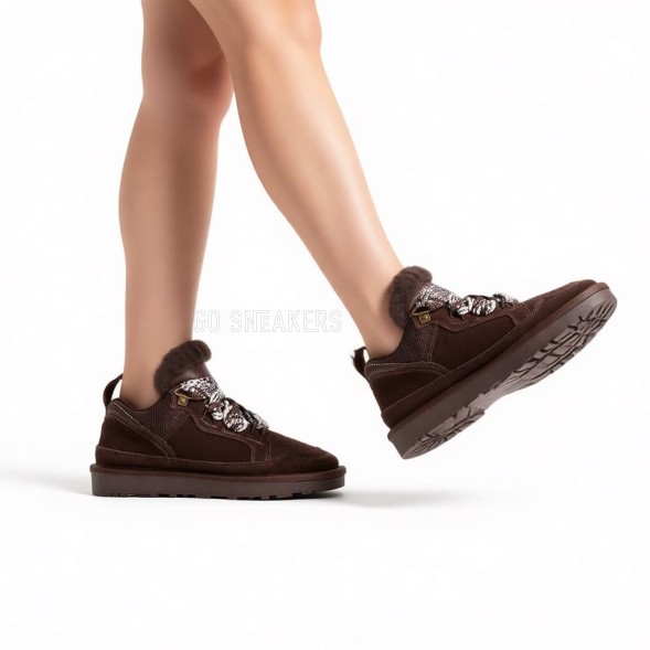 Женские зимние кроссовки Ugg Lowmel Chocolate