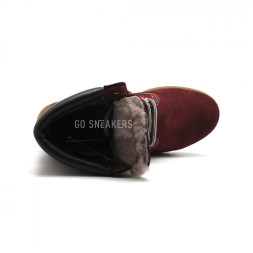 Женские ботинки с мехом Timberland Bordeaux