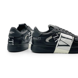 Valentino Black Suede And Leather VL7N Low