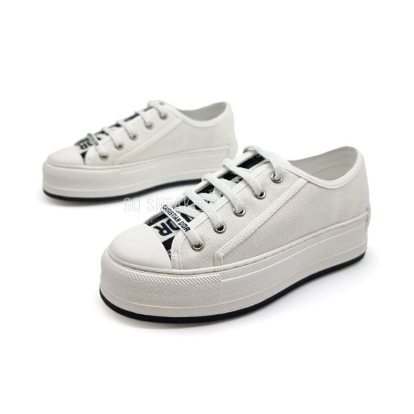 Женские кроссовки Dior Woman Full White Platform