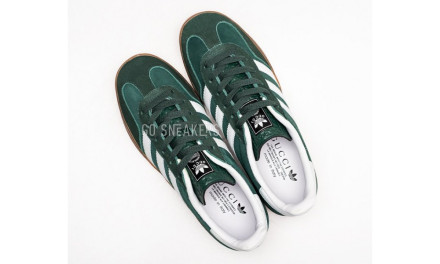 Унисекс кеды Adidas x Gucci Gazelle Green Suede