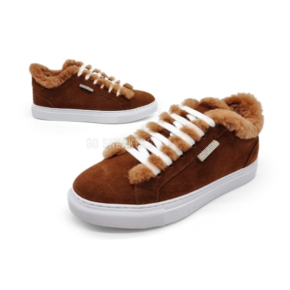 Унисекс зимние кроссовки Brunello Cucinelli Brown Winter