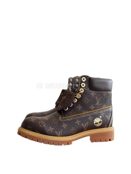 Унисекс ботинки Timberland х Louis Vuitton Vachetta Monogramme Brown