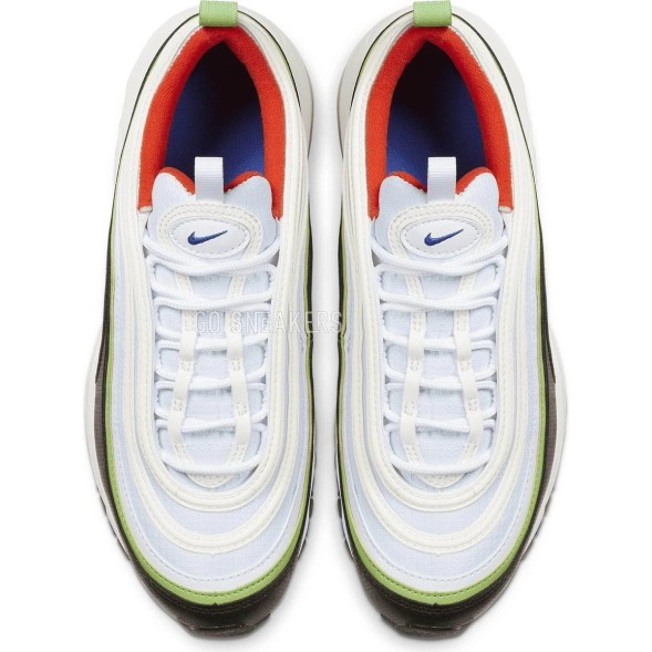 Унисекс кроссовки Nike Air Max 97 White Royal Green Nebula