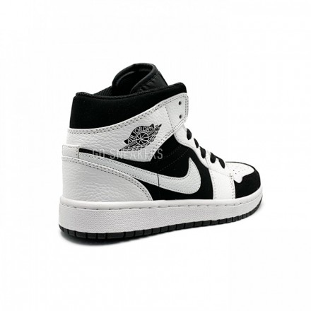 Женские кроссовки Nike Air Jordan 1 Mid Black/White