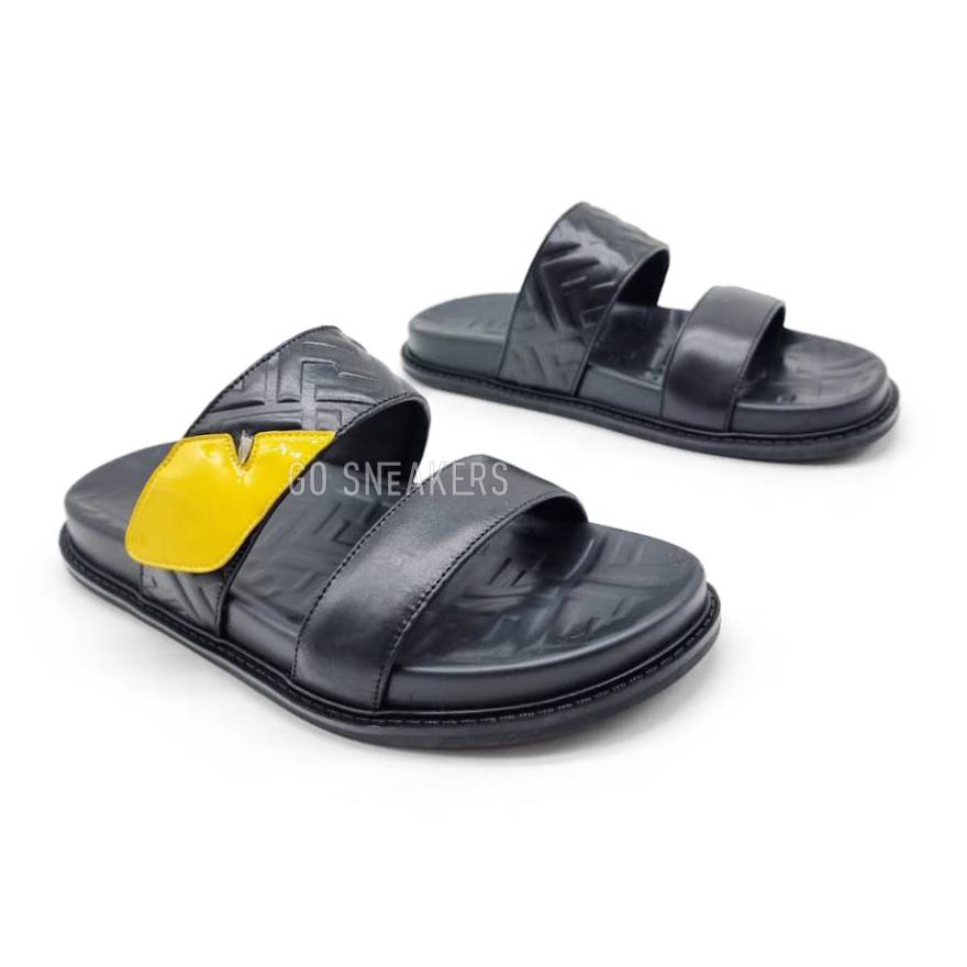 Fendi Slipper Black Yellow