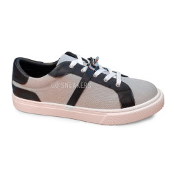 Hermes Day Sneakers Textile Grey