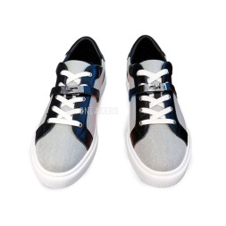 Hermes Day Sneakers Textile Grey