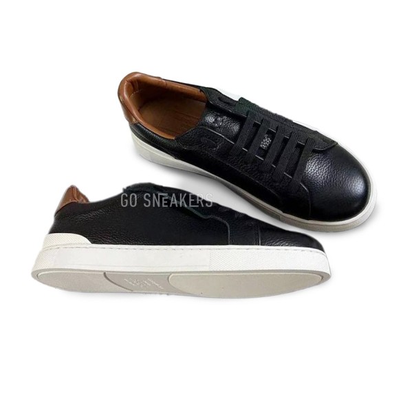 Мужские кроссовки Ermenegildo Zegna Man Black White