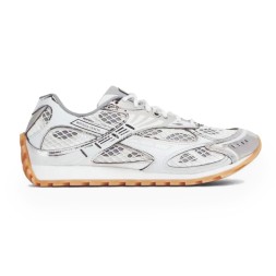Bottega Veneta Orbit Sneaker Silver/White Parakeet