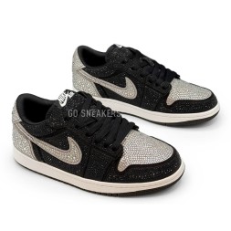 Nike Air Jordan 1 Retro Low OG x Swarovski &#039;Stealth&#039;