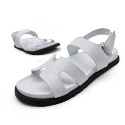 Hermes Sandals Leather White