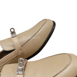 Hermes Loafers Beige