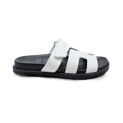 Hermes Flip-flops Leather White