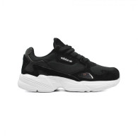 Adidas falcon women's black cheap and pink
