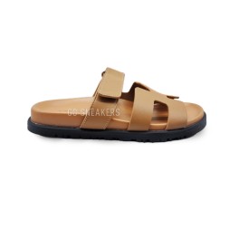 Hermes Flip-flops Leather Brown