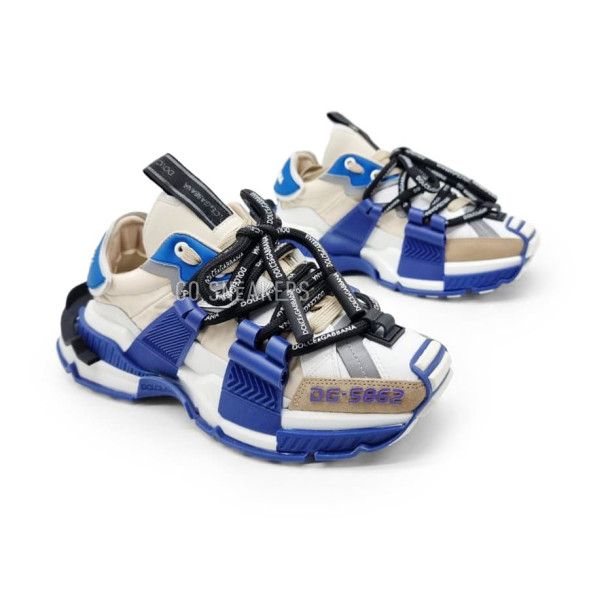 Женские кроссовки Dolce&amp;amp;Gabbana DG-5862 Beige/Blue