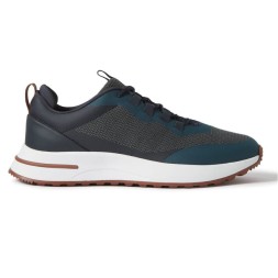 Loro Piana Week End Walk Technical Mesh Charcoal Blue