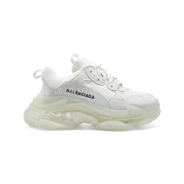 Женские кроссовки Balensiaga Triple S Transparent White