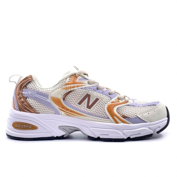 Женские кроссовки New Balance 530 White&amp;amp;Orange