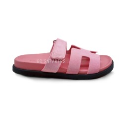 Hermes Flip-flops Suede Pink
