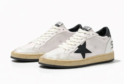 Golden Goose Ball Star White Leather Suede