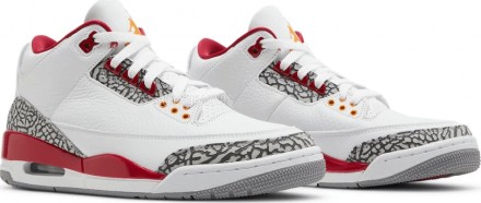 Унисекс кроссовки Nike Air Jordan 3 Retro &#039;Cardinal Red&#039;