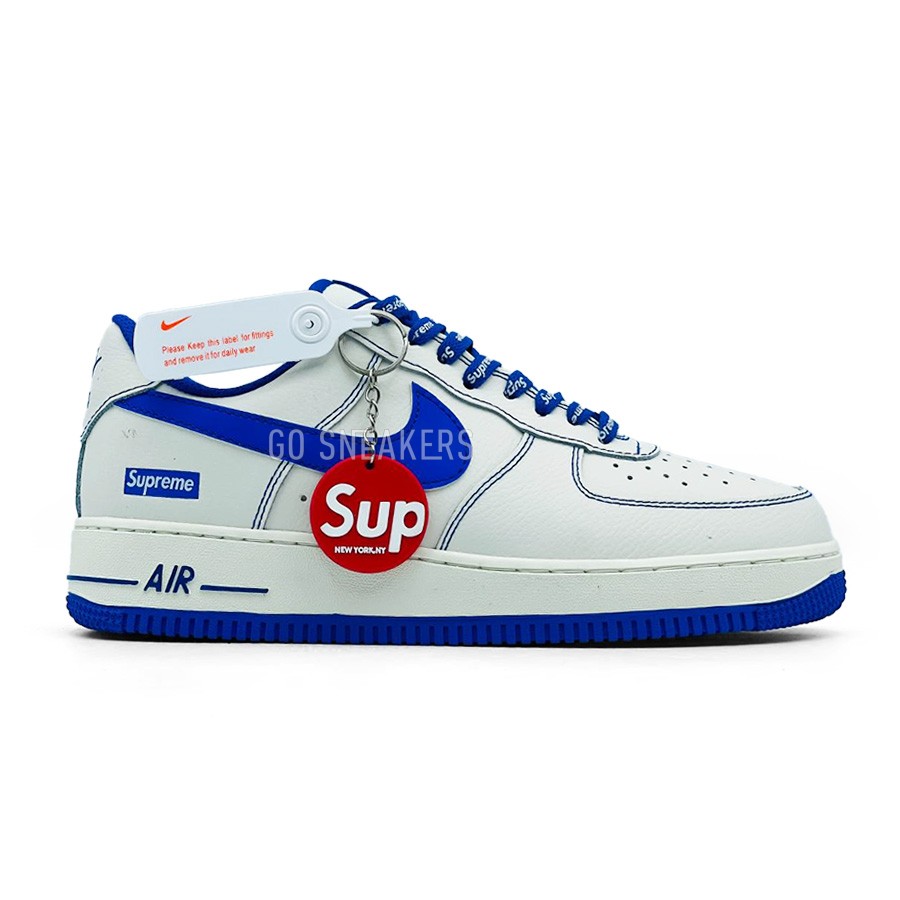 Nike Air Force 1 Supreme White Blue 10 490 Nike