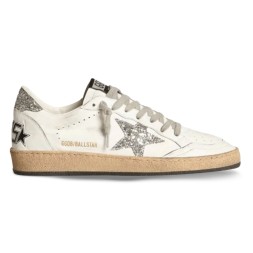 Golden Goose Ball Star Silver Glitter Ice Grey