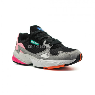 Adidas originals falcon trainer in hotsell black multi