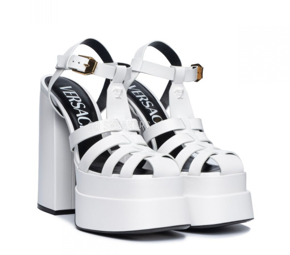 Женские босоножки Versace La Medusa White
