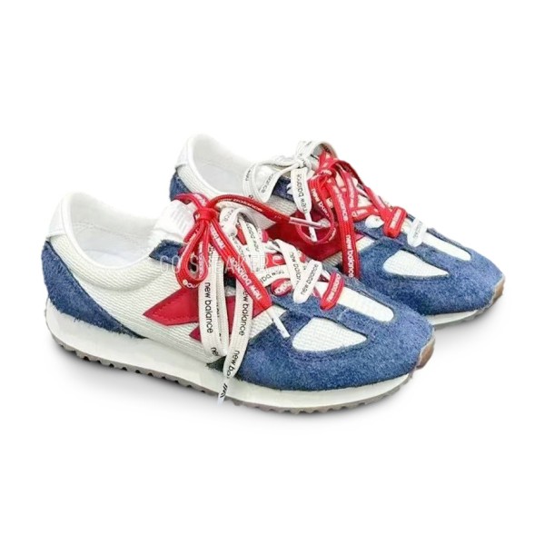 Женские кроссовки New Balance 327 White/Blue/Red