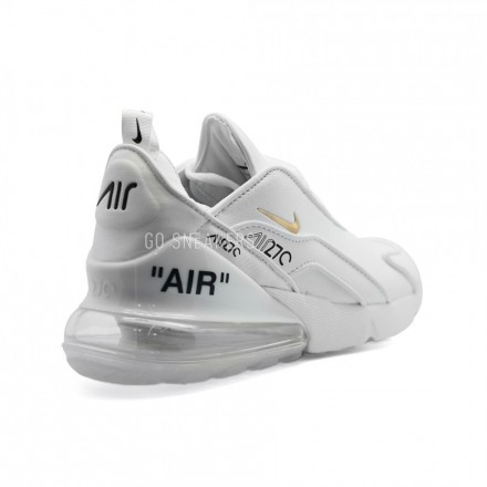 Женские кроссовки Nike Air Max 270 x OFF White Leather White