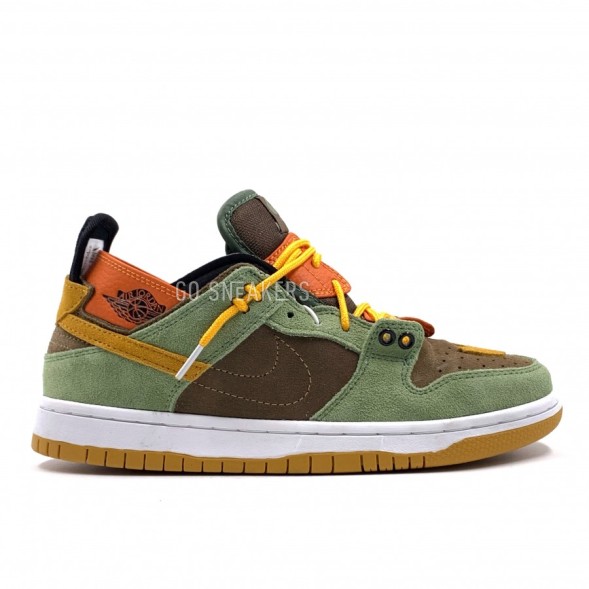 Мужские кроссовки Nike Dunk Low Green&amp;amp;Brown