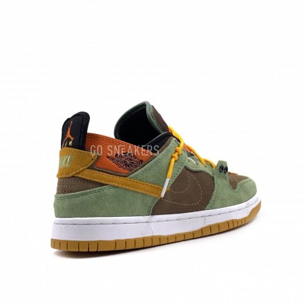 Мужские кроссовки Nike Dunk Low Green&amp;Brown