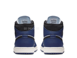 Nike Air Jordan 1 Mid Deep Royal Blue Black